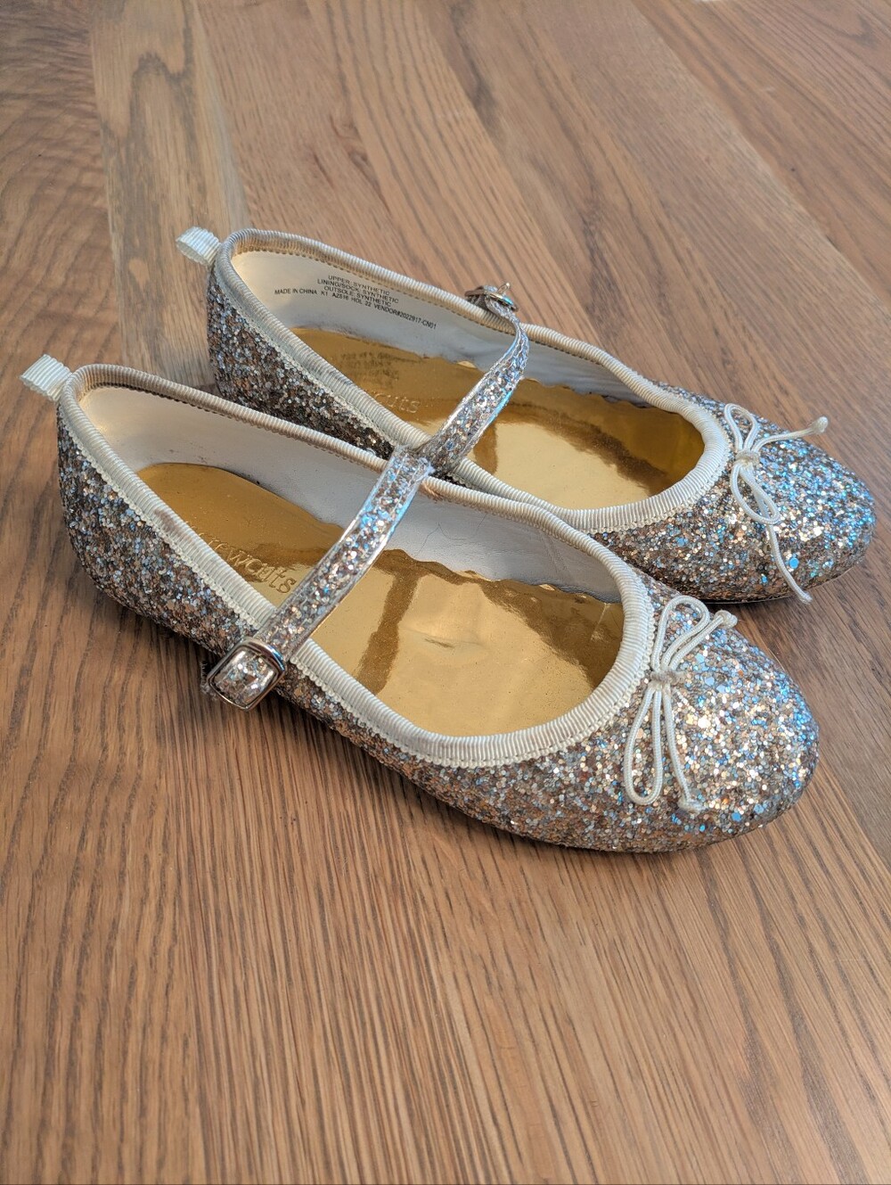 Crewcuts Sparkle Mary Jane Flats - Girls Size 1